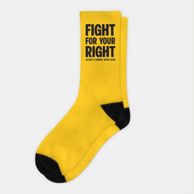 FIGHT FOR YOUR RIGHT Socks by artslaves