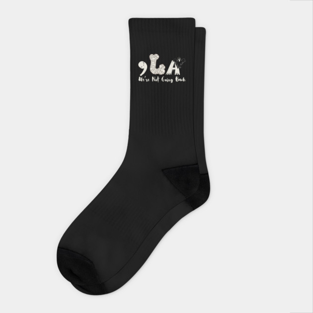 Comma La Kamala Harris Halloween Socks by The WYLD Tribe