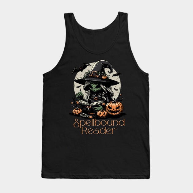 Spellbound Reader Witch Tank Top by H. R. Sinclair