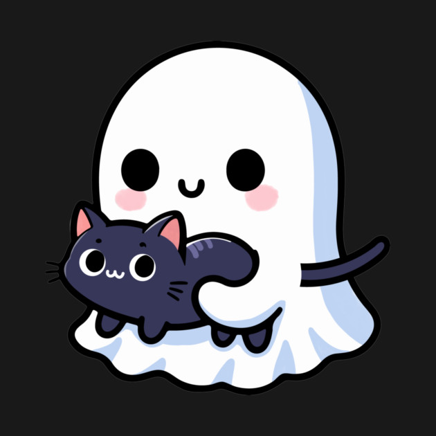 Ghost and cat by CreativeSage