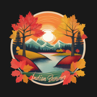 Retro Vintage  Indian Summer in New England T-Shirt