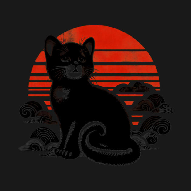 Sunset and cat by CreativeSage