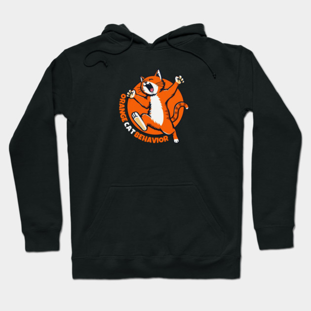 Orange Cat Behavior Hoodie by Pete the Cat Guy
