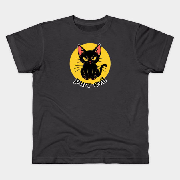 Purr Evil Kids T-Shirt by Pete the Cat Guy