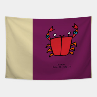 Cancer - Zodiac Sign Tapestry