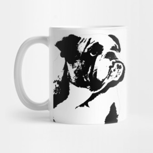 Bulldog B&W Mug