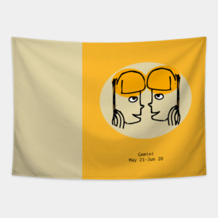 Gemini - Zodiac Sign Tapestry