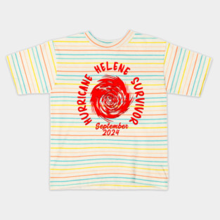 HURRICANE HELENE SURVIVOR SEPTEMBER 2024 Kids T-Shirt