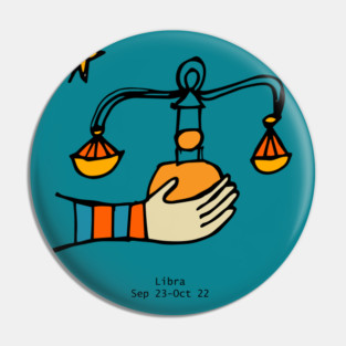 Libra - Zodiac Sign Pin