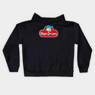 play drums play doh style design Kids Hoodie