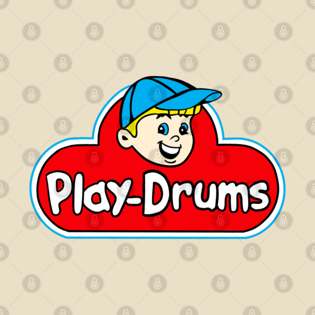 play drums play doh style design by Utopia Art &amp; Illustration