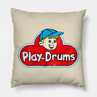 Vintage play drums play doh Pillow