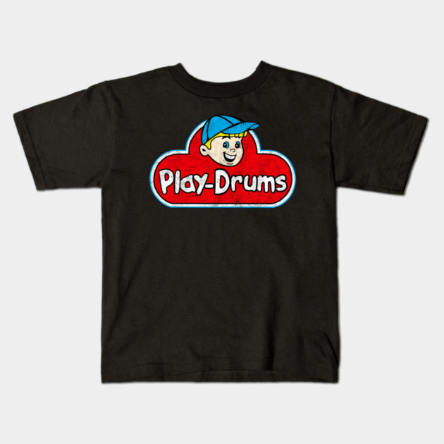 Vintage play drums play doh Kids T-Shirt by Utopia Art &amp; Illustration