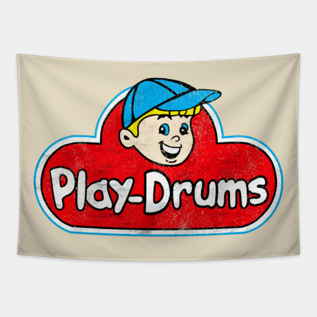 Vintage play drums play doh Tapestry by Utopia Art &amp; Illustration