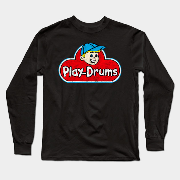 Vintage play drums play doh Long Sleeve T-Shirt by Utopia Art &amp; Illustration