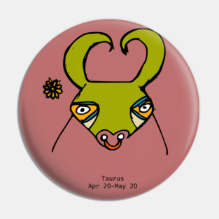 Taurus - Zodiac Sign Pin