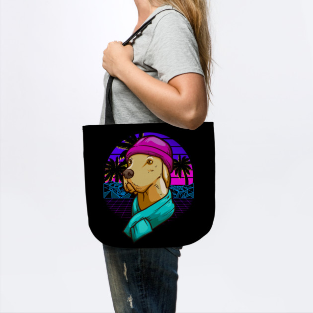 Labrador Christmas Vaporwave Style Funny Humor Gift by creative