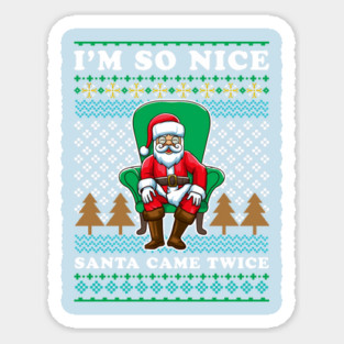 Santa Ugly Christmas Sweater Funny Humor Magnet