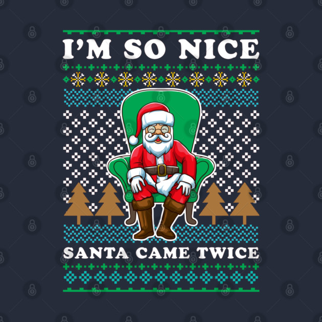 Santa Ugly Christmas Sweater Funny Humor by creative