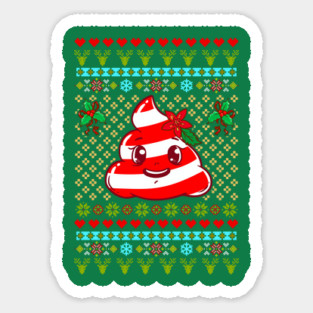 Poop Ugly Christmas Sweater Funny Humor Magnet