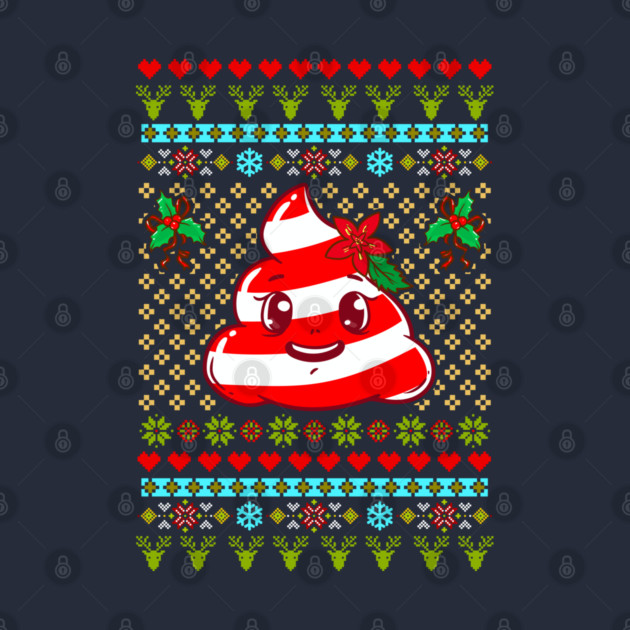 Poop Ugly Christmas Sweater Funny Humor by creative