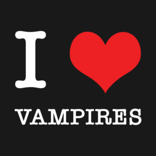 I Heart Vampires (but make it darker) T-Shirt