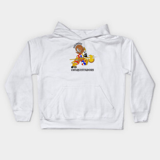 Defunct San Diego Conquistadors ABA Basketball Kids Hoodie