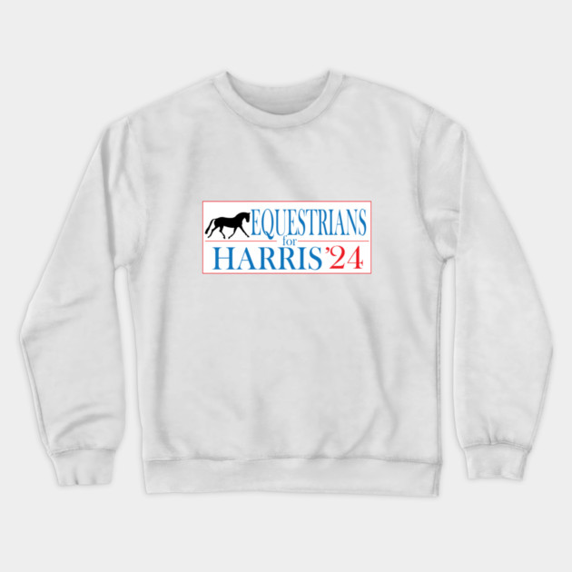 Equestrians for Harris-Dressage Horse Crewneck Sweatshirt by DickinsonDesign