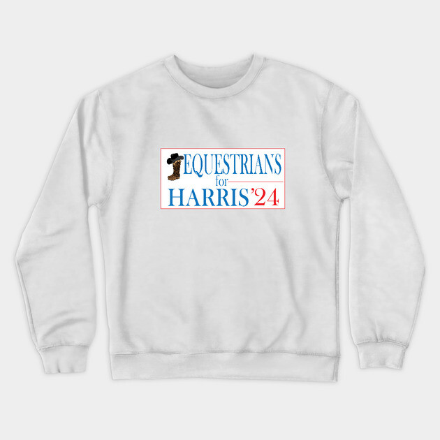 Equestrians for Harris-Western Crewneck Sweatshirt by DickinsonDesign