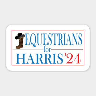 Equestrians for Harris-Western Sticker