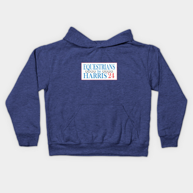 Equestrians for Harris-Horse Shoes Kids Hoodie by DickinsonDesign