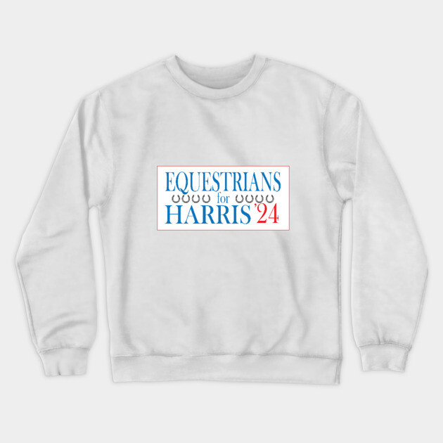 Equestrians for Harris-Horse Shoes Crewneck Sweatshirt by DickinsonDesign