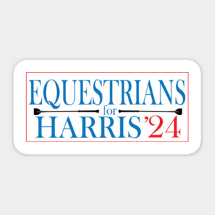 Equestrians for Harris-Crop Sticker
