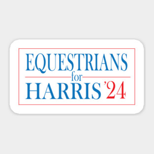 Equestrians for Harris Sticker