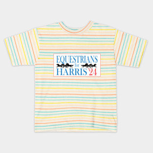 Equestrians for Harris-Running Horses Kids T-Shirt