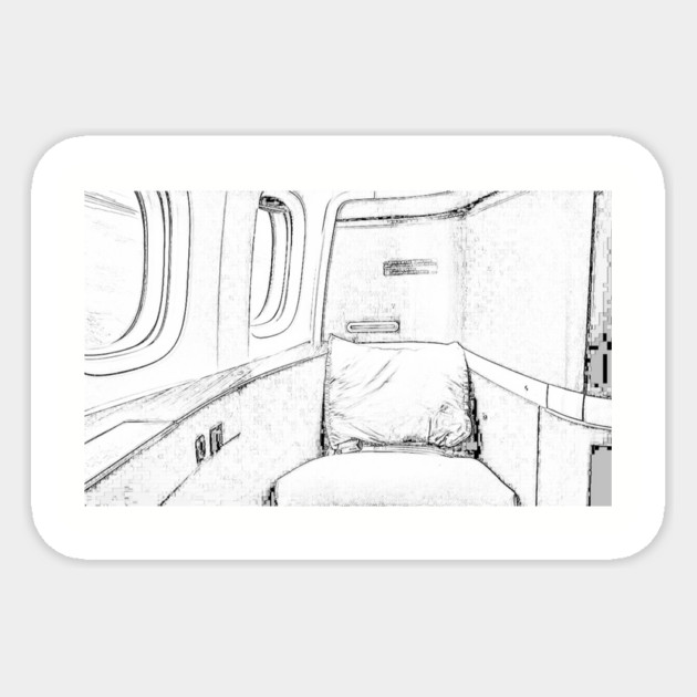 firstclassqueen airplane seat Sticker by FirstClassQueen