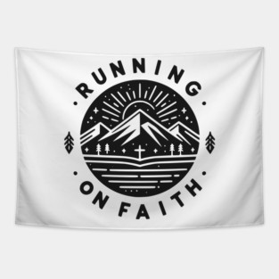 Running on Faith Tapestry