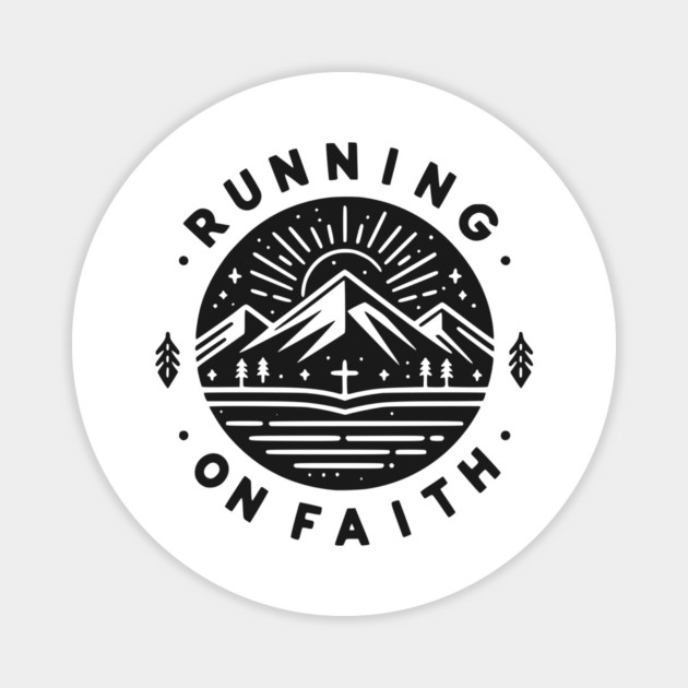 Running on Faith Magnet by Frank Ring