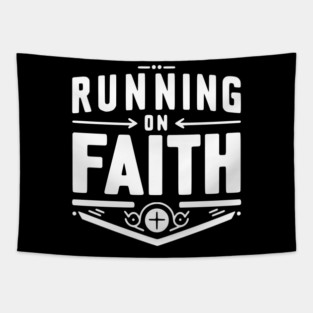 Running on Faith Tapestry