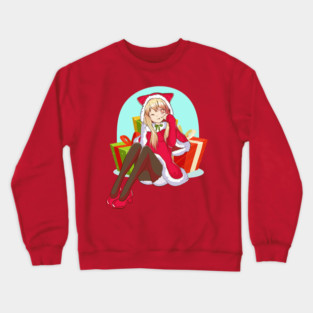 Christmas Anime Girl Crewneck Sweatshirt