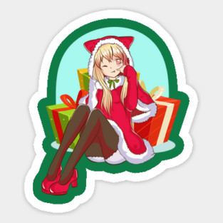 Christmas Anime Girl Magnet