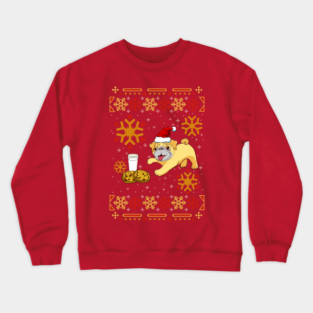 Pug Ugly Christmas Sweater Funny Humor Crewneck Sweatshirt
