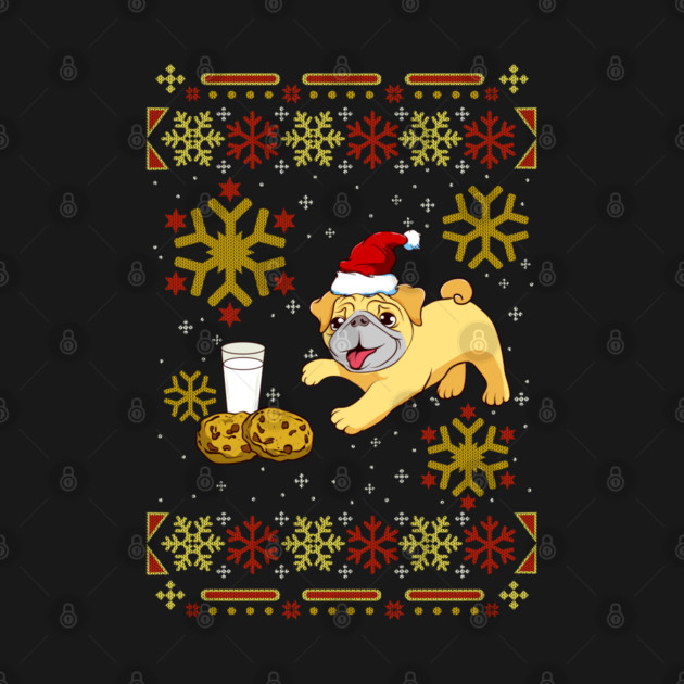 Pug Ugly Christmas Sweater Funny Humor by creative