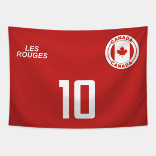 Canada Retro Vintage Soccer Football Jersey for Canadian Supporters Tapestry
