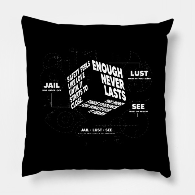 JAIL LUST SEE Pillow by artslaves