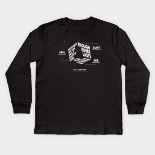 JAIL LUST SEE Kids Long Sleeve T-Shirt