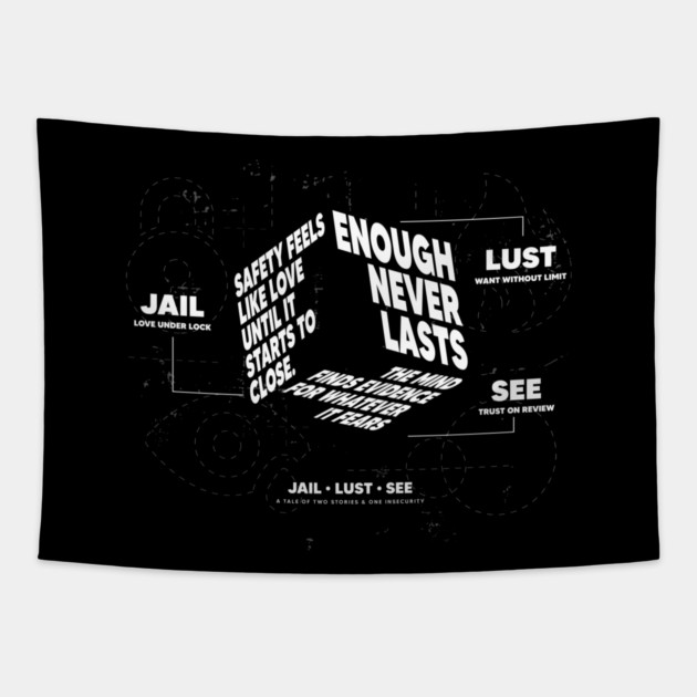 JAIL LUST SEE Tapestry by artslaves