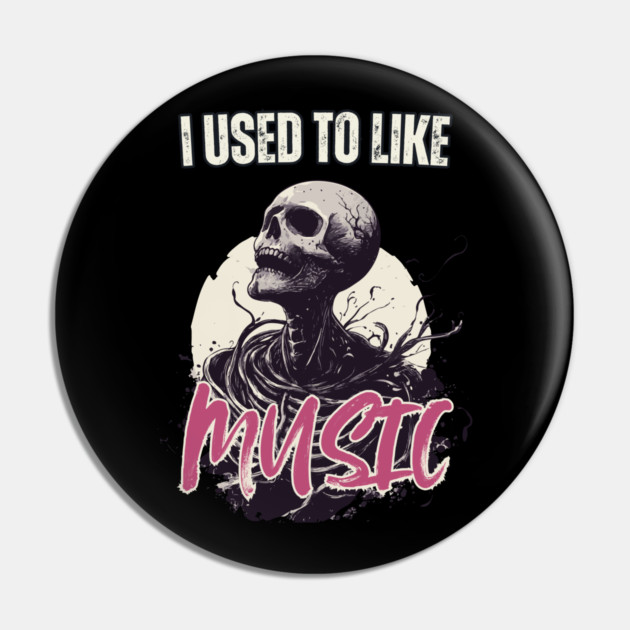 Existential Dread - Fear of Dead - Halloween Special Music Lovers Pin by TuncGK