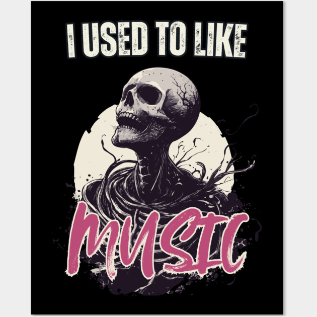 Existential Dread - Fear of Dead - Halloween Special Music Lovers Wall Art by TuncGK