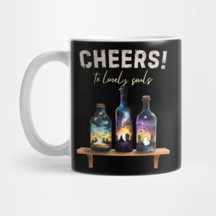 Cheers to Lonely Souls - Halloween Special - Ghosts in Bottles Mug